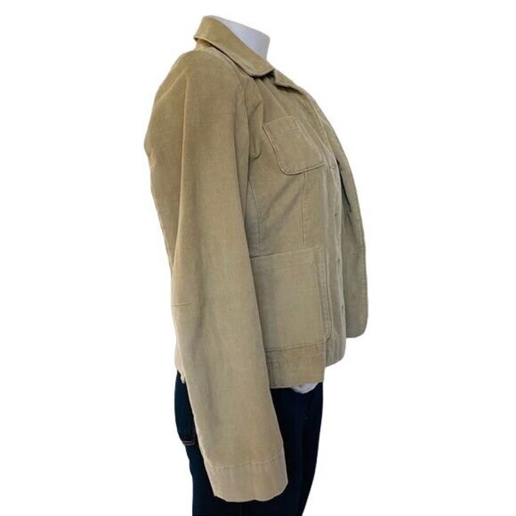 Vintage Banana Republic Corduroy Jacket Tan Button Blazer Short Coat Size XS - Picture 9 of 11
